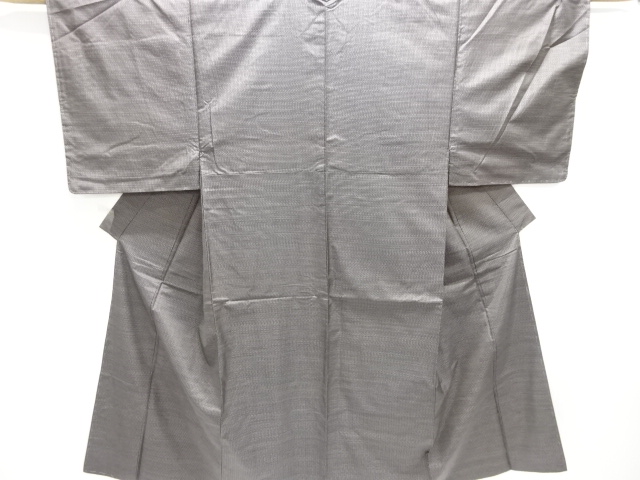 小格子織り出し本場泥大島紬男物着物アンサンブル